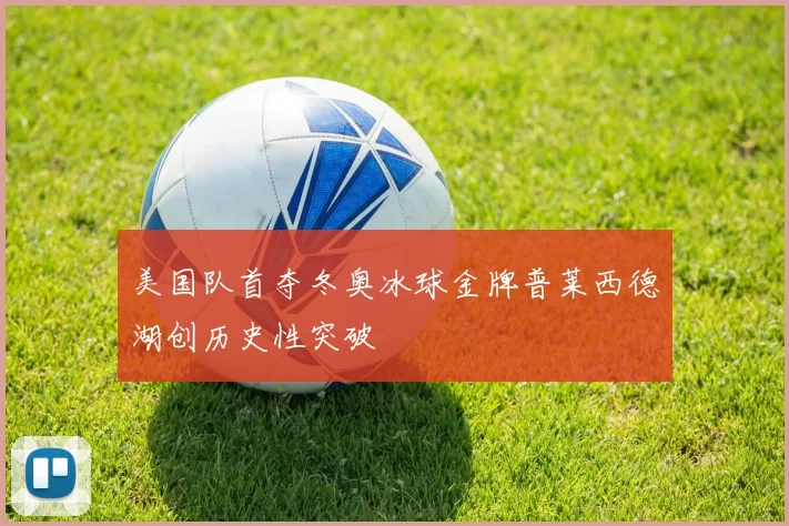 美国队首夺冬奥冰球金牌普莱西德湖创历史性突破